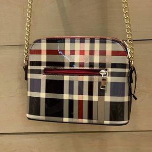 New Burberry style small purse. Perfect for outings dressy or casual. New